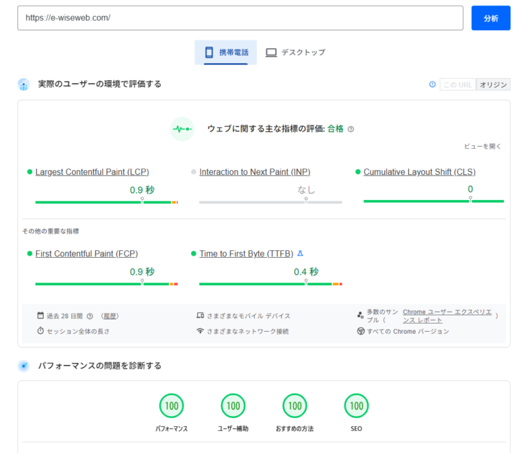 Webサイトの表示速度は大丈夫？PageSpeed Insights …